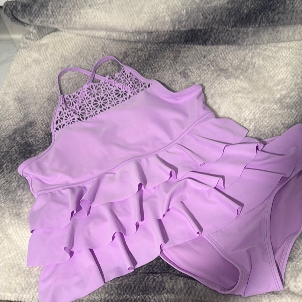 Purple Swim Tankini Set